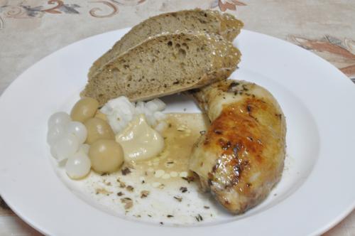 Kuřecí stehýnka ve vinné marinádě s tymiánem – Snadné recept z Miš - Maš kuchyně, hotový za 30 - 45 minut